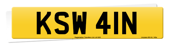 Registration number KSW 41N